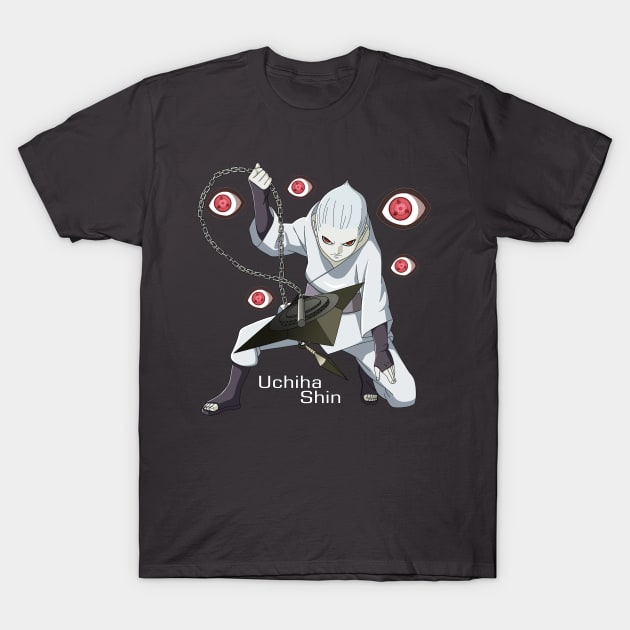 Uchiha shin T-Shirt by muchamad643